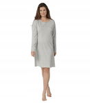 Triumph piżama koszula nocna bawełniana Nightdresses NDK LSL 10 38 szary