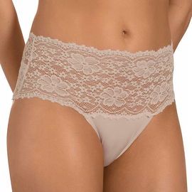 Majtki damskie z modalu z koronką Nina von C. latte macchiato 44 XXL