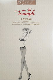 RAJSTOPY DAMSKIE XS 34/36 Triumph Body Make-up 10 ultra sheer tights GOBI