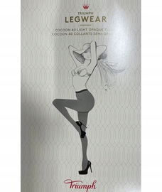 RAJSTOPY DAMSKIE S 38/40 Triumph Cotton feel Tights charcoal czarny