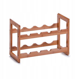 Stojak na wino Zeller 13564 22 x 47 x 32 cm brązowy