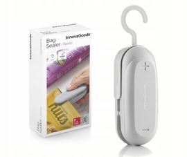 Zgrzewarka do woreczków z obcinaczem i zawieszką