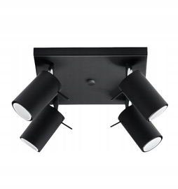 Czarna lampa sufitowa Nice Lamps Ethna 4