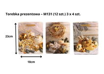 Torebki Świąteczne Prezentowe (12 szt.) 3 x 4 szt. 000M131.