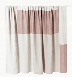 Narzuta z muślinu Hekla S 230 x D 250 cm kolor: Brudny różowy, beżowy