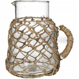 Dzbanek szklany przezroczysty 19x19x21 cm