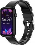 LYNN2 Smartwatch 1,47" Tracker Tętno Saturacja Sen Android iOS IP68 CZARNY