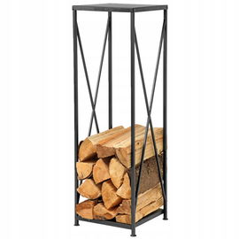 STOJAK NA DREWNO OPAŁOWE KOMINKOWE ANSLUT METALOWY 34x111x34 cm