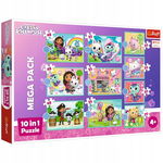 Puzzle Trefl Koci Domek Gabi 10w1 329 el. W świecie Gabi