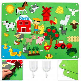 Tablica Filcowa Farma F21 Mata Edukacyjna na Rzepy dla Dzieci