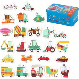 Puzzle Pojazdy Puszka 48 el. 24 układanki