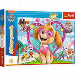 Puzzle Psi Patrol Skye 100 el. Brokatowe Glitter Trefl 5+