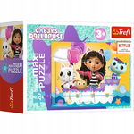 Puzzle MiniMaxi Koci Domek Gabi na łodzi 20 el. Trefl 3+