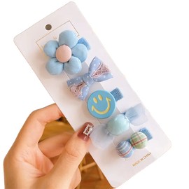 Zestaw wsuwek, spinek 5 szt. dla dziewczynki typ XI