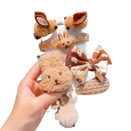 Komplet spinek, wsuwek do włosów Dziewczęcy Beż XXVI