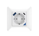 Gniazdko ścienne WiFi Tuya z USB i USB-C 16A
