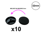 Podstawki okrągłe 32mm do Warhammer 10 szt.