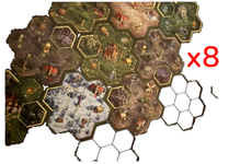 Ramki Pod Kafle Terenu do Heroes 3 Planszowa - 8 szt.