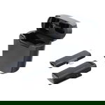 Mikrofon krawatowy bezprzewodowy Lightning z etui ładującym S11 czarny