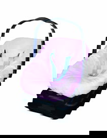 Italbaby Uniwersalny pokrowiec frotte do nosidełka samochodowego, różowy