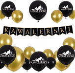 BALONY zestaw dekoracji BANER KAWALERSKI