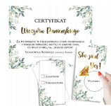 CERTYFIKAT + GRY na Wieczór Panieński LIŚCIE ZŁOTE