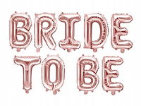 Balony BRIDE TO BE na wieczór PANIEŃSKI GOLD ROSE