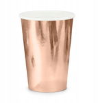 KUBECZKI papierowe ROSE GOLD RÓŻOWE ZŁOTO