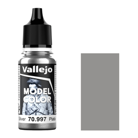 Farba Akrylowa Vallejo Model Color Silver do modeli , figurek