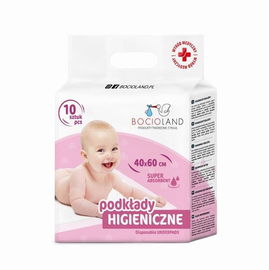 BOCIOLAND Podkłady Higieniczne Jednorazowe 40x60cm Do Przewijania 10 szt