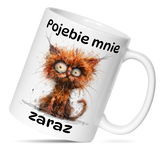 Kubek z nadrukiem - śmieszne teksty - kubek do kawy do biura