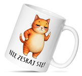 Kubek z nadrukiem - śmieszne teksty - kubek do kawy do biura