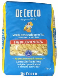 DE CECCO makaron Mezze Penne Rigate No141 - 1kg
