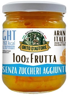 Orto d'Autore dżem 100% POMARAŃCZA LIGHT 230g