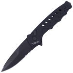 Nóż automatyczny Extrema Ratio Caimano Nero Black Aluminium, Black MIL-C N690 (0