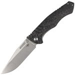 Nóż składany Bestech Keen II Black Titanium/Marbled Carbon Fiber, Stonewashed/Sa