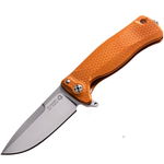 Nóż składany LionSteel SR22A Orange Aluminum, Satin Sleipner by Mollet