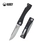 Nóż składany Kubey Akino Black G10, Beadblasted 14C28N by Tiguass (KU2