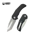 Nóż składany Kubey Bravo One Tanto Black G10, Beadblasted AUS-10 by Mi