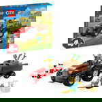 LEGO City Czerwony traktor z przyczepą i owcą 60461