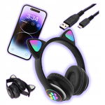 Kocie Uszy - Słuchawki Bezprzewodowe dla Dzieci Bluetooth 5.0 6h Muzyki