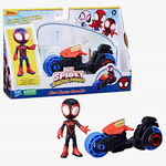 Hasbro Marvel Spidey Amazing Friends Figurka Miles Morales na motorze F7460