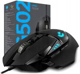 Myszka przewodowa Logitech G502 Hero sensor optyczny, czarna (OPIS)