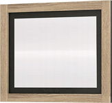 LIQUIDATOR Lustro ścienne Lara 75x90x3,5 cm Drewno obita ramka