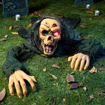 JOYIN Halloweenowy Zombie | Dźwięk + Świecące Oczy | Ogród