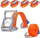 Zestaw 4 pasów mocujących z grzechotką 2000 kg - 4 m | 35mm