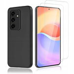 Agedate 3w1 Etui + 2x Szkło 9H do Samsung Galaxy S23 FE - Czarny