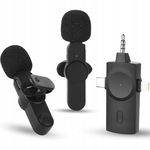 UTEBIT Mini Mikrofon Krawatowy Bluetooth 3w1 - iPhone, Android, USB-C