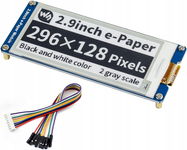2,9" Moduł E-Paper 296x128 E-Ink SPI 3,3V/5V dla Raspberry Pi / STM32