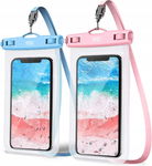 YOSH - Wodoodporna torba na smartfona IPX8 (2 sztuki) do 6,8 cala